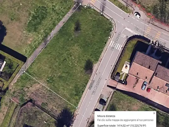 Terreno edificabile, Cerese, Borgo Virgilio, VISTA SATELLITARE
